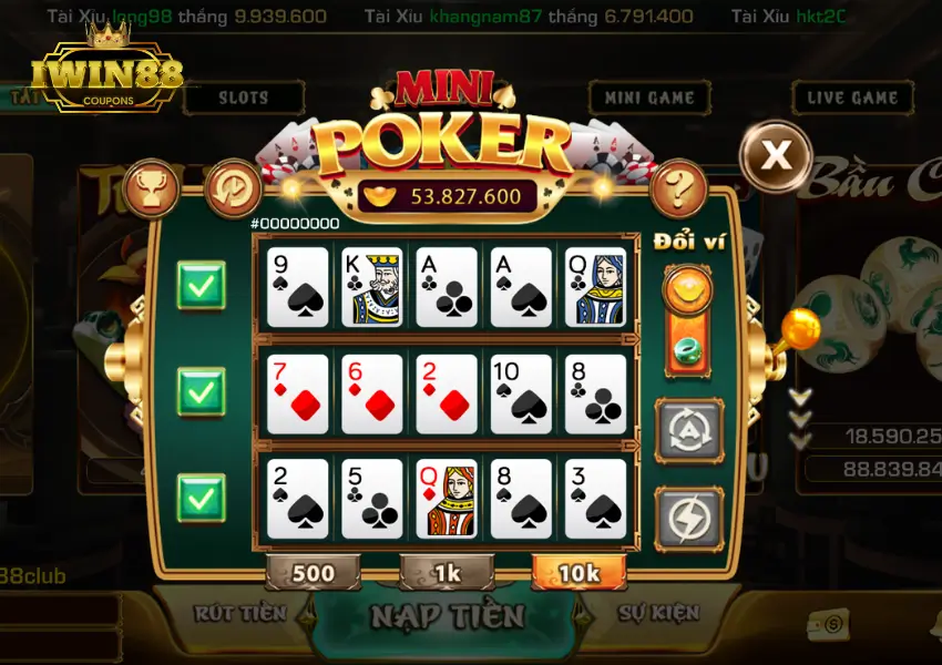 Mini game Poker